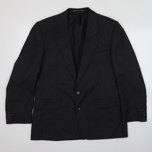 Canada Mens Grey Striped  Jacket Suit Jacket   - Pinstripe Jacket