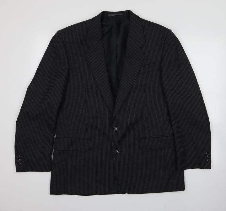 Canada Mens Grey Striped  Jacket Suit Jacket   - Pinstripe Jacket