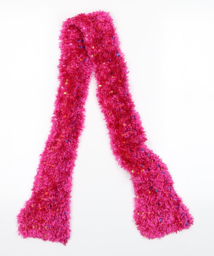 Girls Multicoloured Scarf Scarves & Wraps Size Regular - Pink Fluffy Scarf,