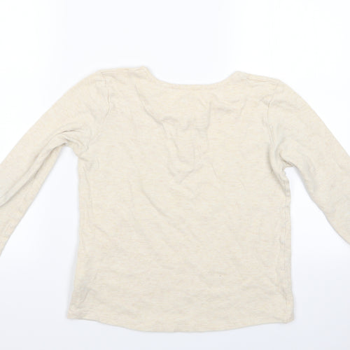Marks and Spencer Girls Ivory Geometric   Pyjama Top Size 11-12 Years  - Pyjama Top