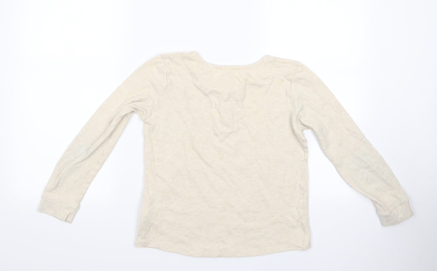 Marks and Spencer Girls Ivory Geometric   Pyjama Top Size 11-12 Years  - Pyjama Top