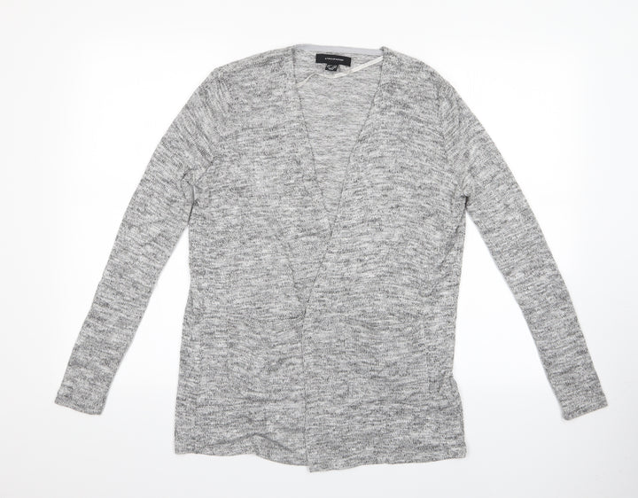 Atmosphere Womens Grey Herringbone  Wrap Jumper Size 6  - Wrap Style Cardigan