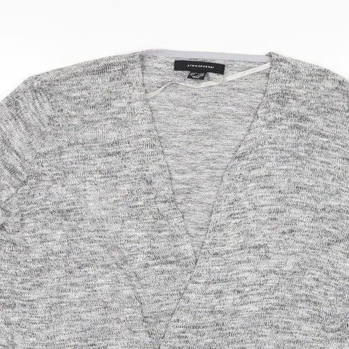 Atmosphere Womens Grey Herringbone  Wrap Jumper Size 6  - Wrap Style Cardigan