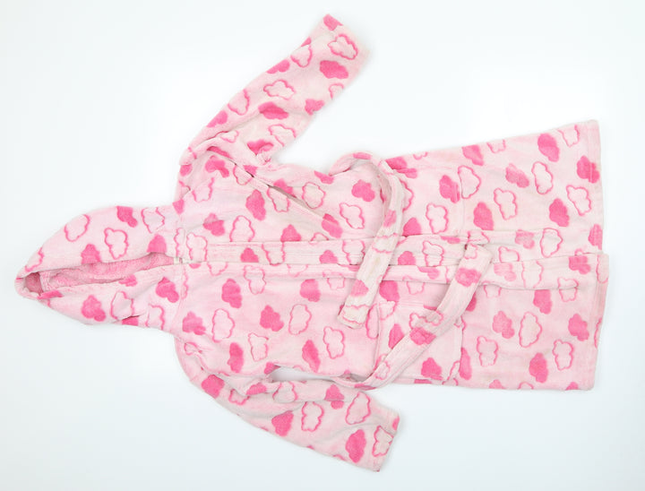 Florence and Fred Girls Pink    Robe Size 7-8 Years  - Cloud Print