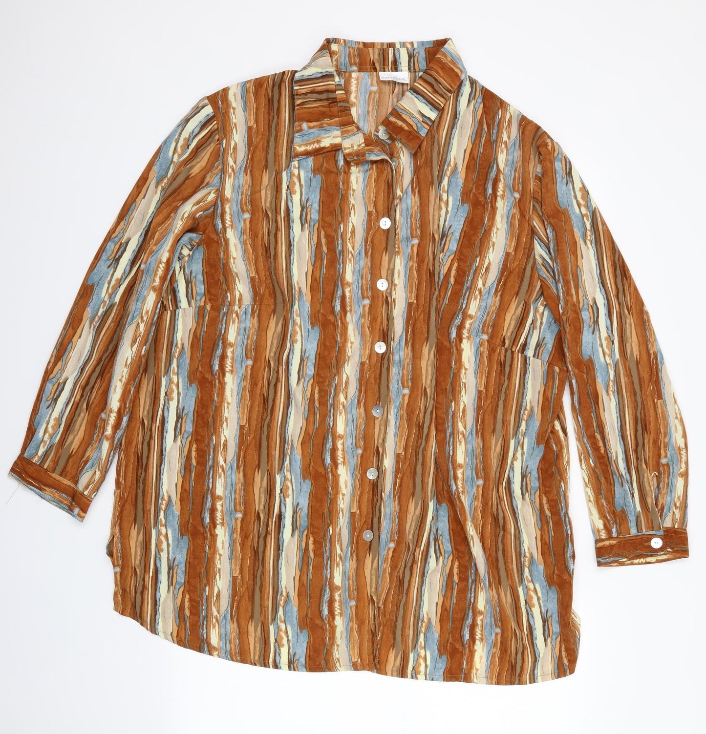 Sedagyl Womens Multicoloured   Basic Blouse   - Multicoloured blouse Blue, Brown, Ivory