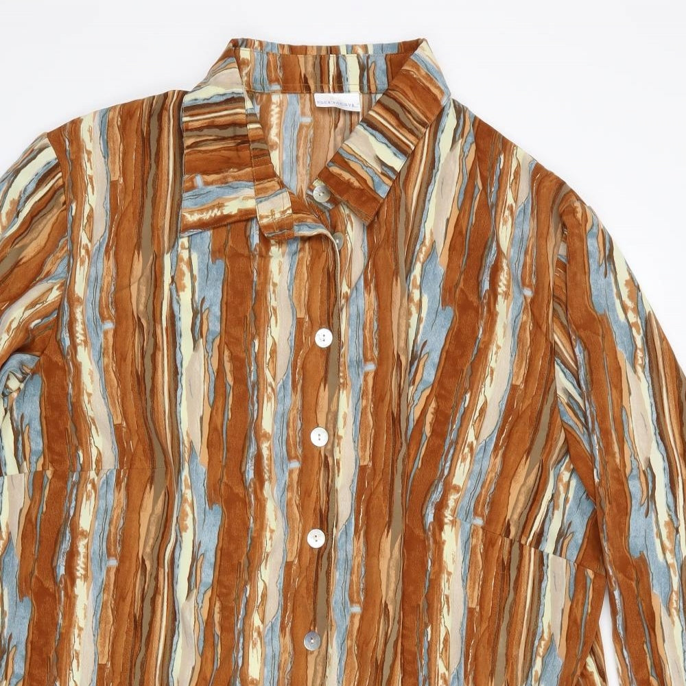 Sedagyl Womens Multicoloured   Basic Blouse   - Multicoloured blouse Blue, Brown, Ivory