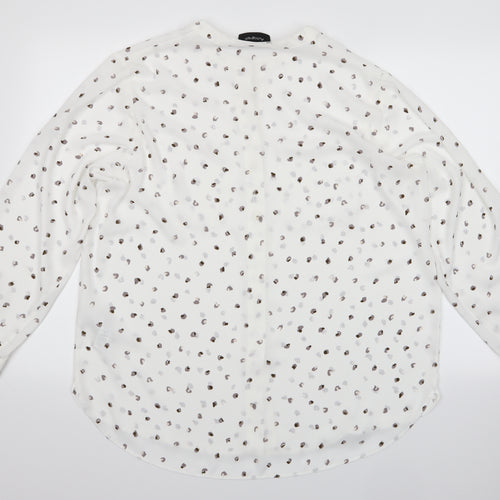 Autograph Womens Multicoloured Polka Dot  Basic Blouse Size 14  - Mandarin Collar
