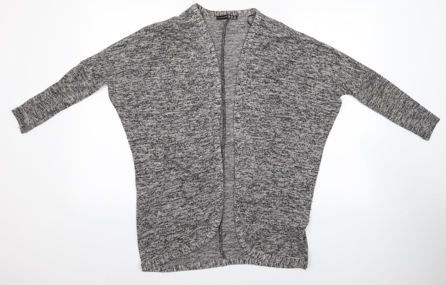 Atmosphere Womens Grey Houndstooth  Wrap Jumper Size XS  - Wrap Carding