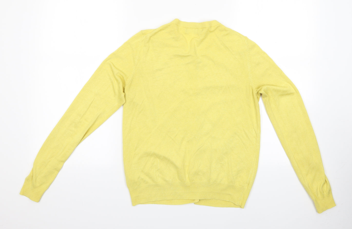 Marks and Spencer Womens Yellow   Cardigan Jumper Size 10  - Cardigan