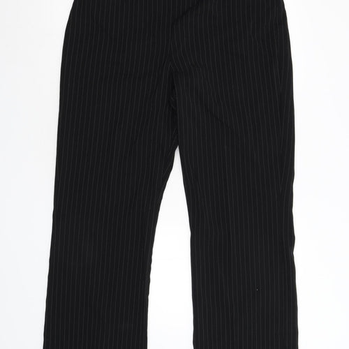 Dorothy Perkins Womens Black Striped  Trousers  Size 14 L29 in