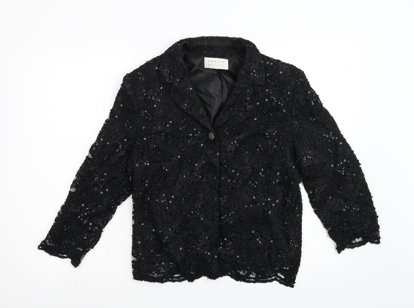 Precis Petite Womens Black   Jacket  Size 16
