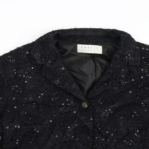 Precis Petite Womens Black   Jacket  Size 16