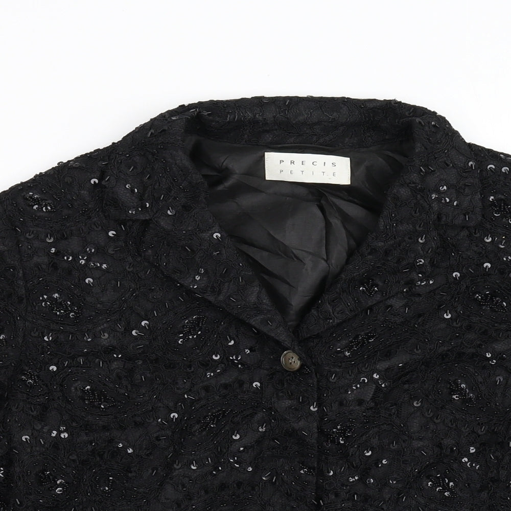 Precis Petite Womens Black   Jacket  Size 16