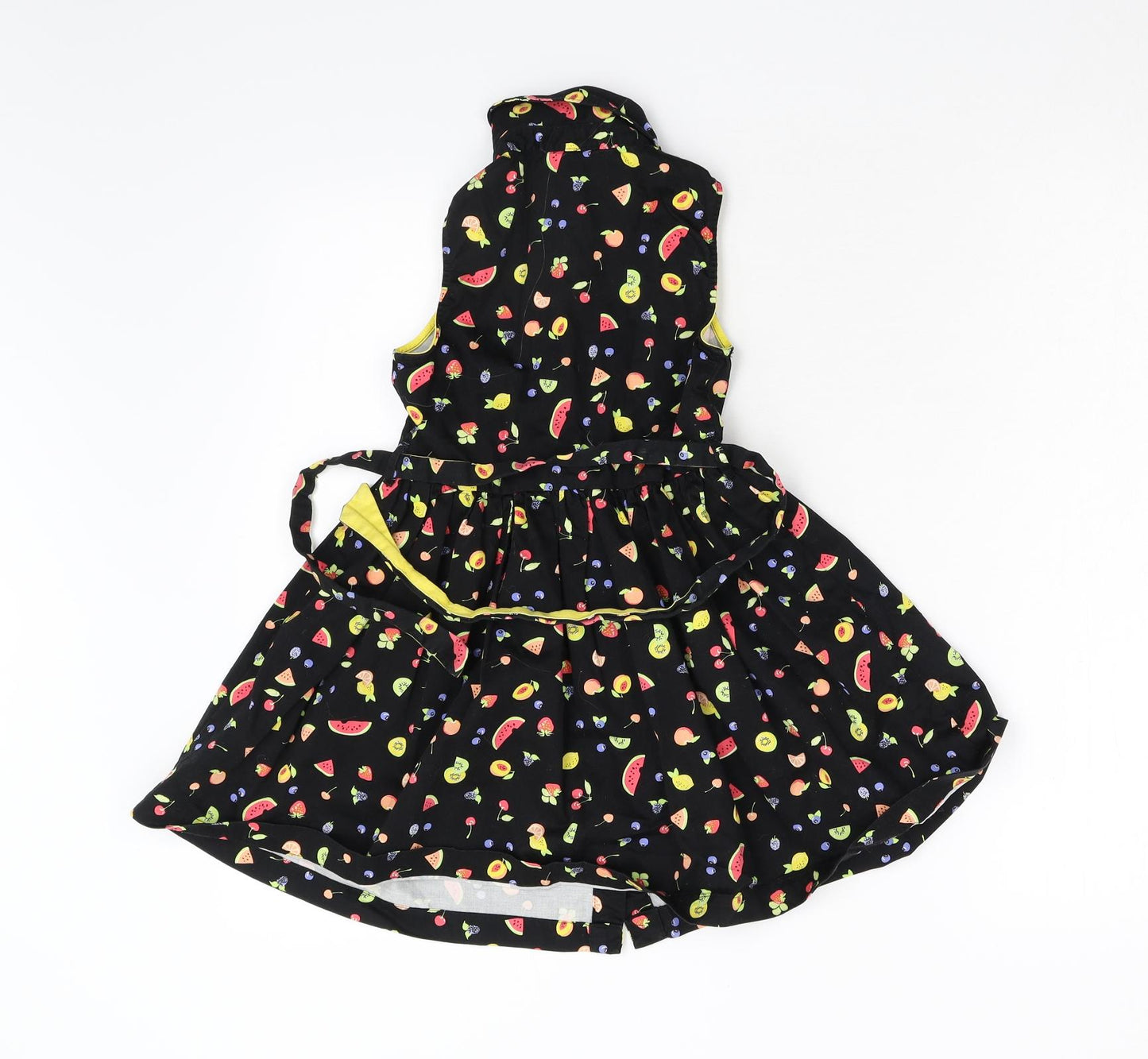 Nula Bug Girls Black Animal Print  Fit & Flare  Size 5-6 Years
