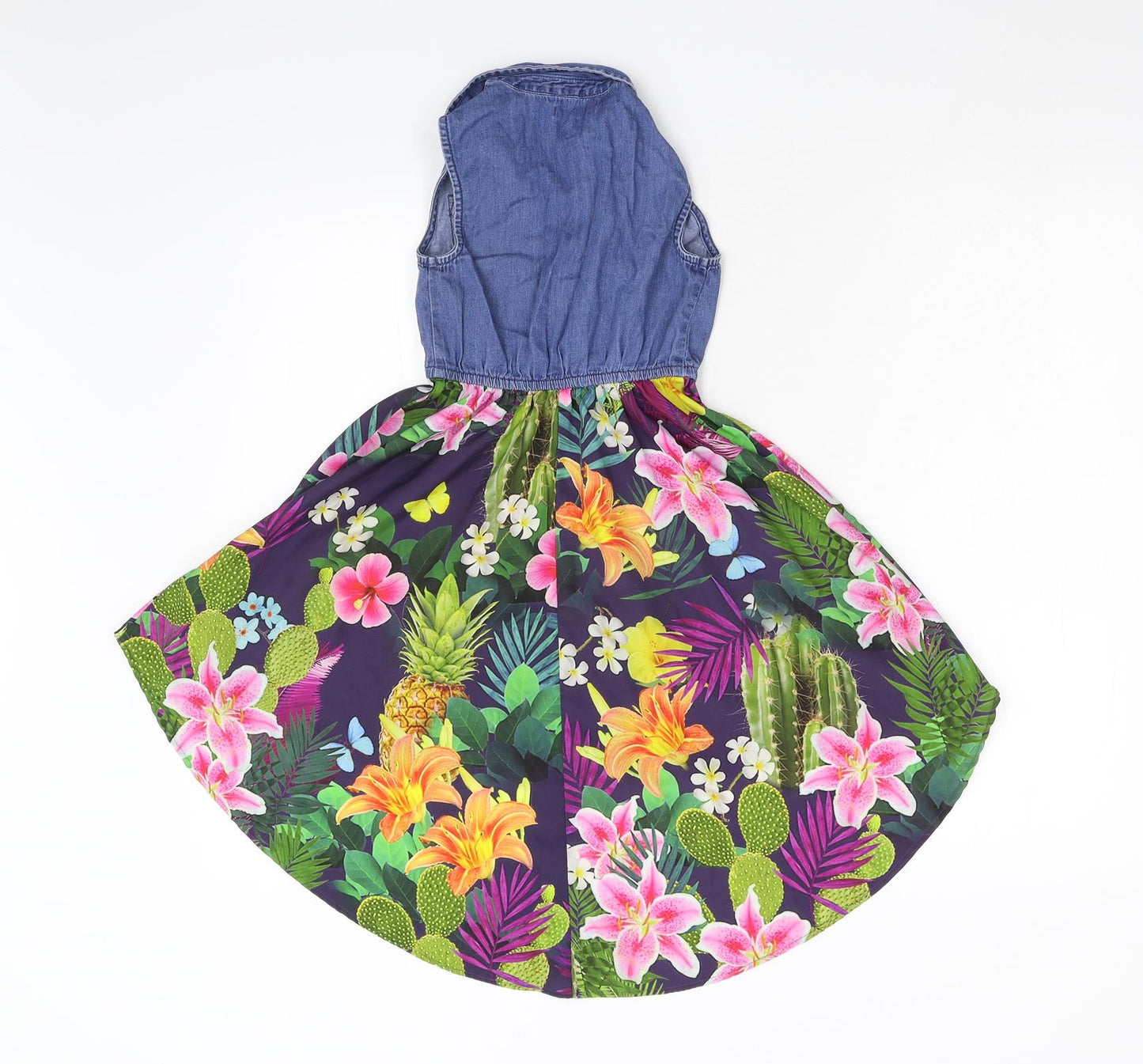 Blue Zoo Girls Multicoloured Floral  Fit & Flare  Size 6 Years