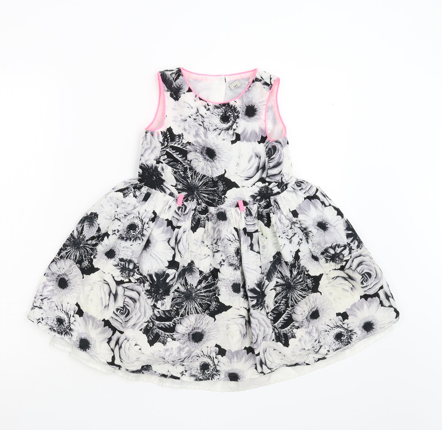 TU Girls Multicoloured Floral  Fit & Flare  Size 6 Years