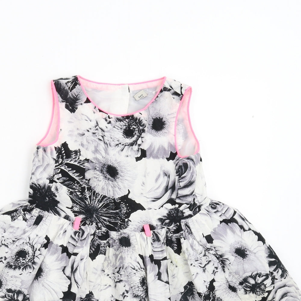 TU Girls Multicoloured Floral  Fit & Flare  Size 6 Years