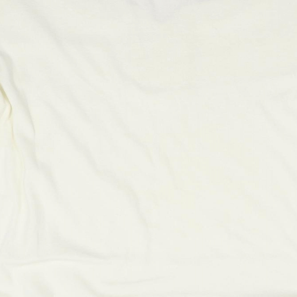 Nightingales Womens Ivory   Basic T-Shirt Size 16