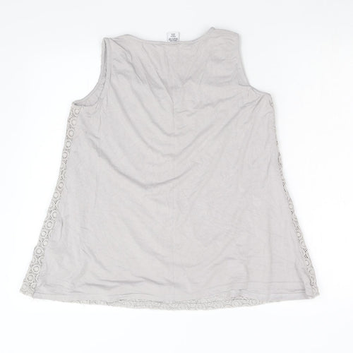 mamas & papas Womens Grey   Basic Tank Size 10