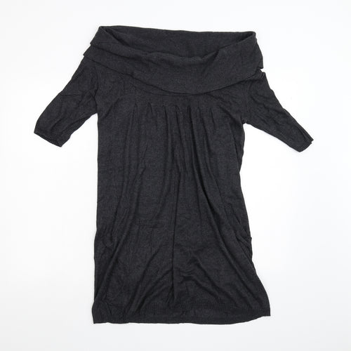 Preworn Womens Grey   Jumper Dress  Size 10