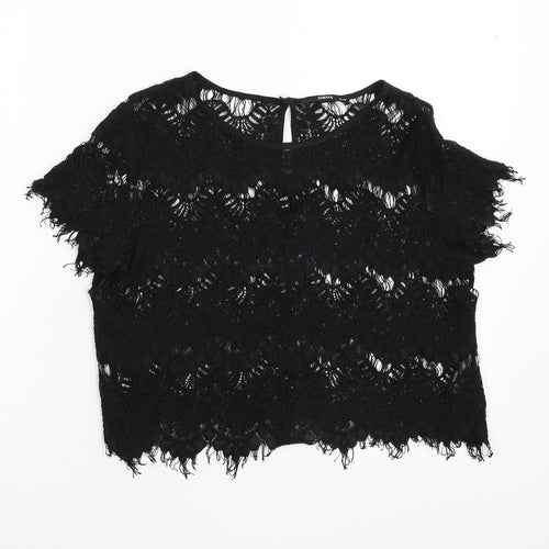 Oasis Womens Black   Basic Blouse Size 12