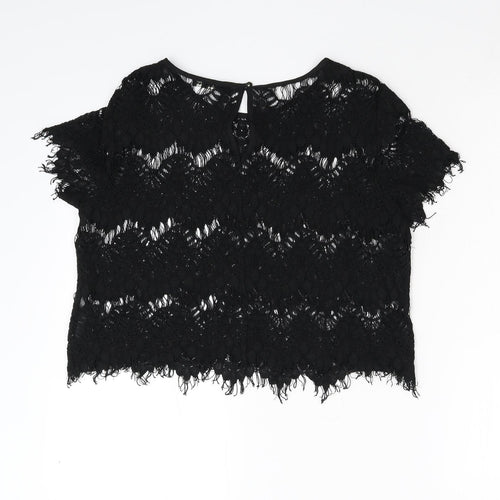 Oasis Womens Black   Basic Blouse Size 12