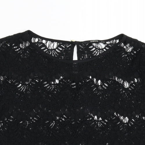 Oasis Womens Black   Basic Blouse Size 12