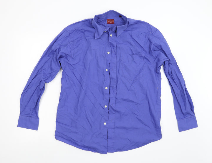 Burton Mens Blue    Button-Up Size 15.5