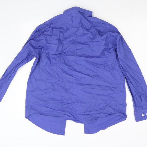 Burton Mens Blue    Button-Up Size 15.5