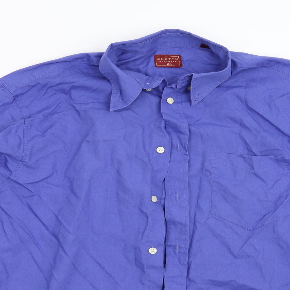 Burton Mens Blue    Button-Up Size 15.5
