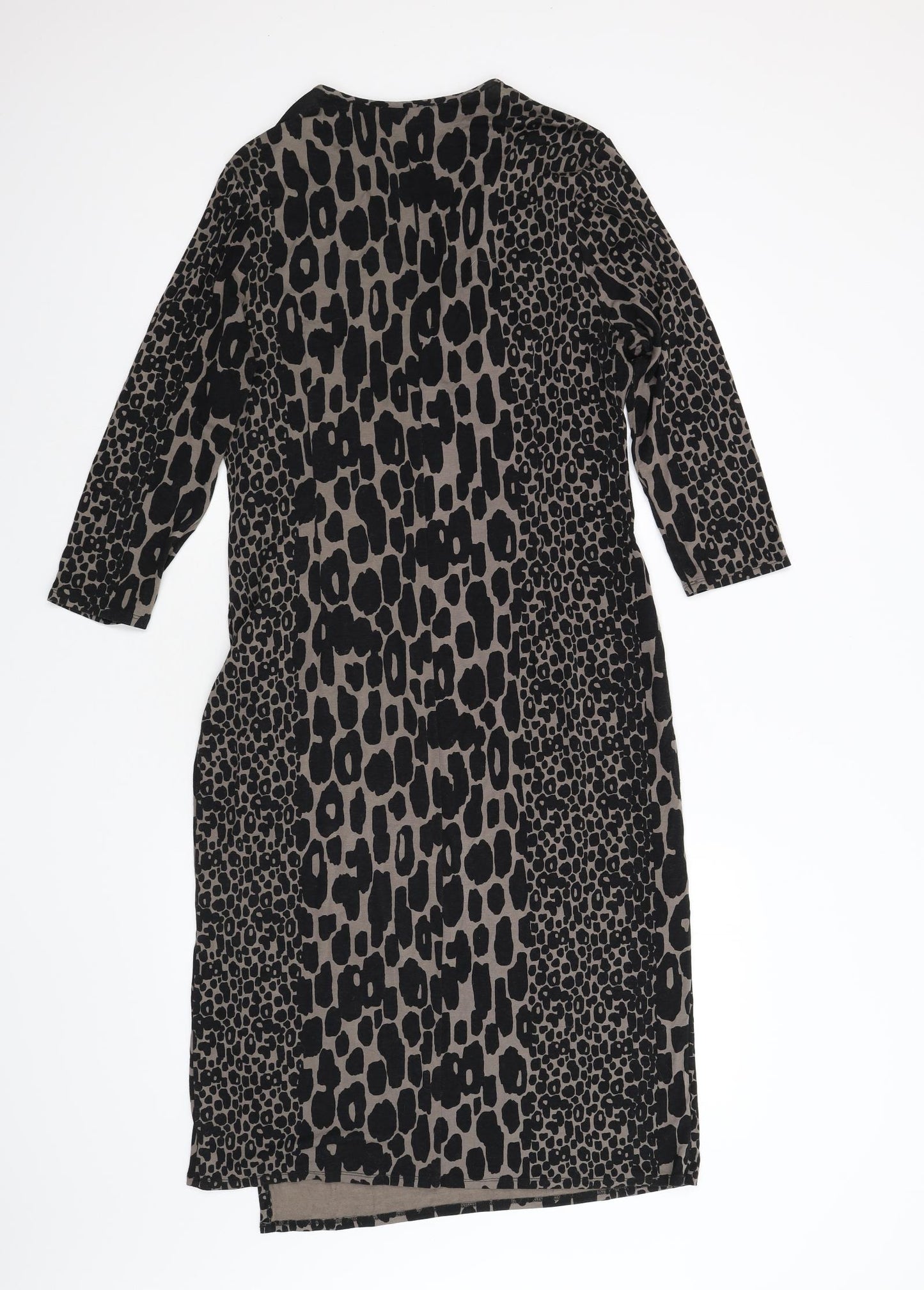 Viyella Womens Black Animal Print  Shift  Size 12
