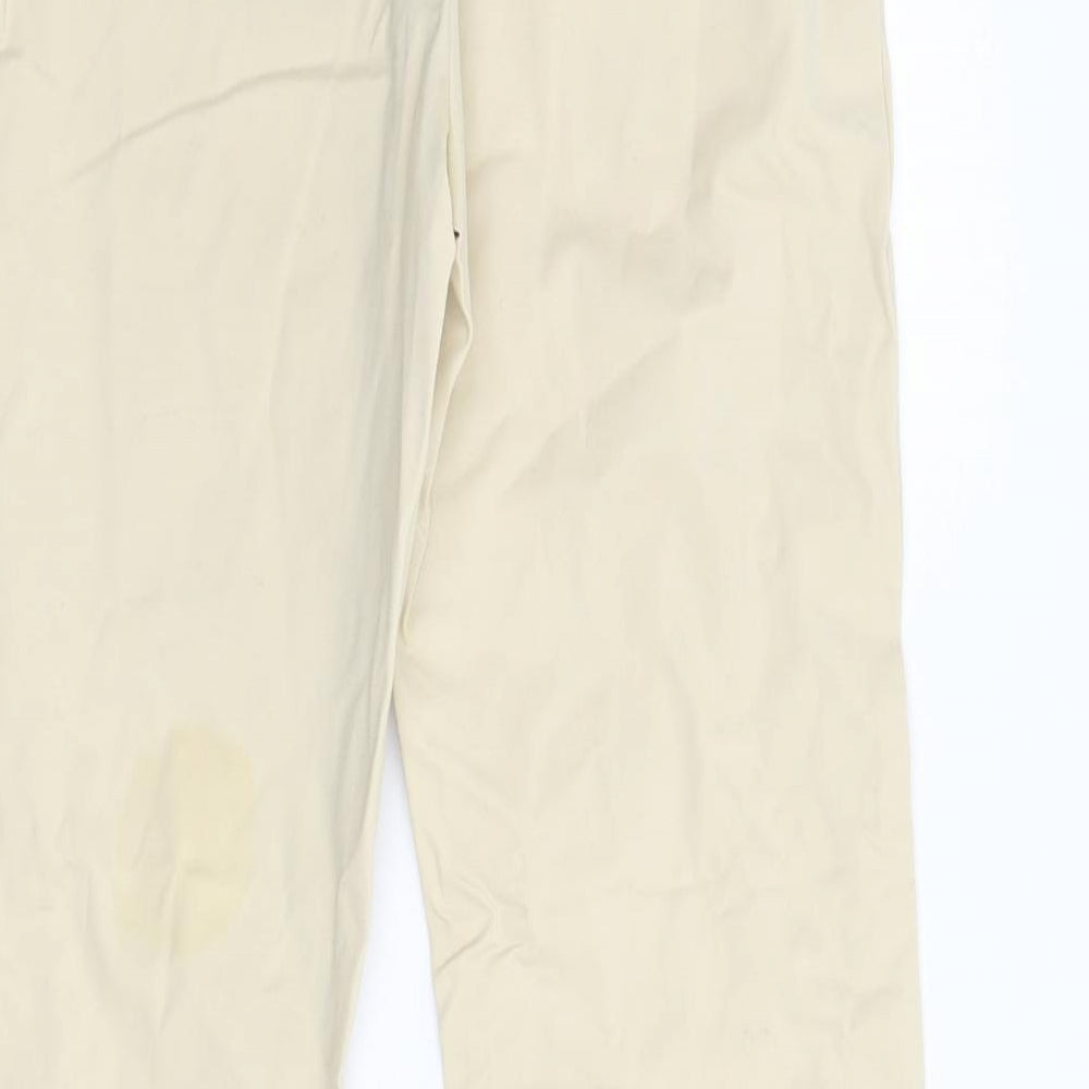 M&S Womens Beige   Trousers  Size 10 L32 in