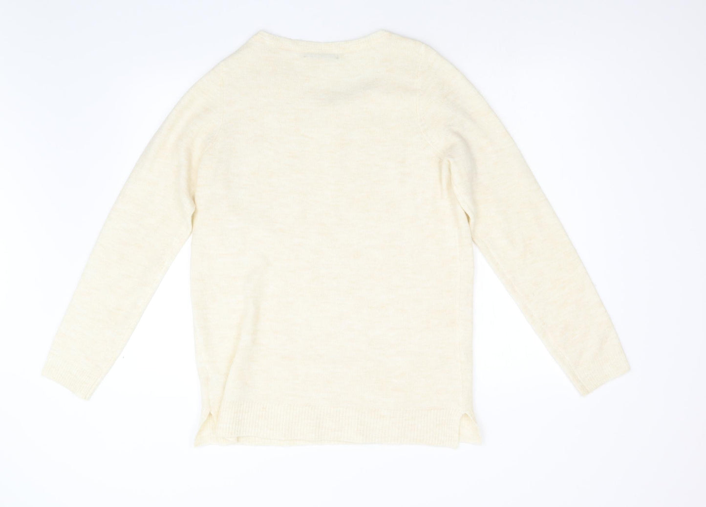 George Womens Beige  Knit Pullover Jumper Size 14