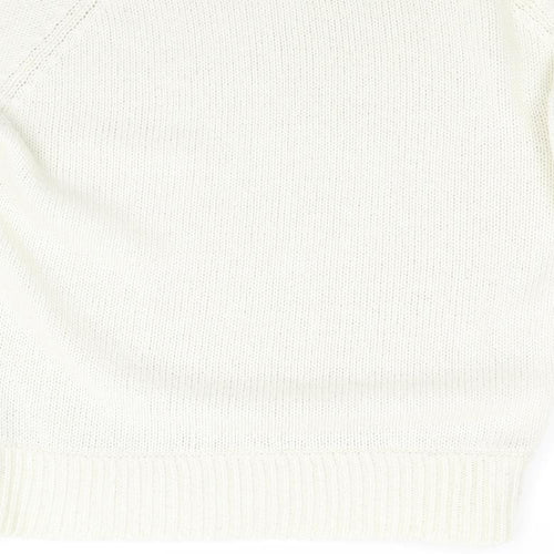 Soon Womens Ivory  Knit Pullover Jumper Size 16