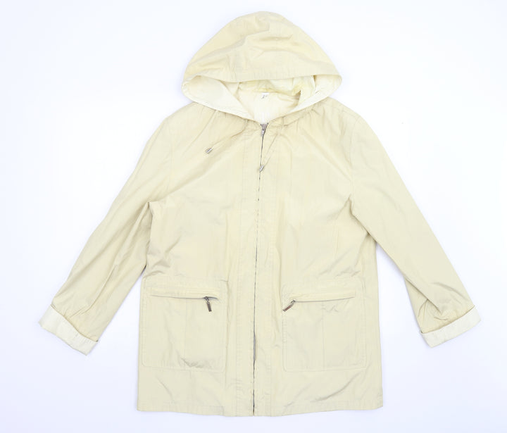 D Day Wear Womens Yellow   Overcoat Coat Size 14