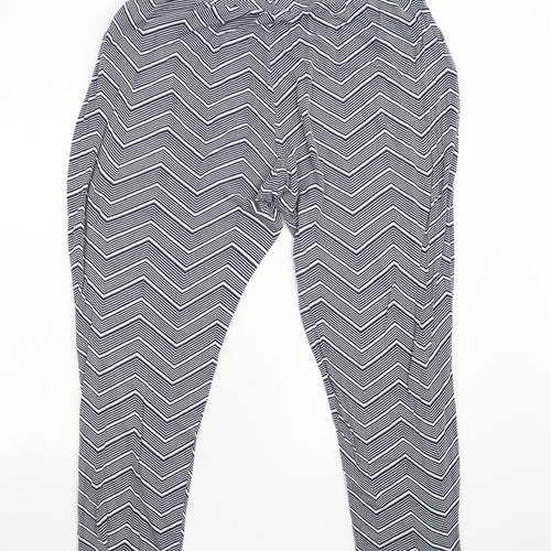 Intuition Womens Blue Geometric  Trousers  Size 20 L28 in