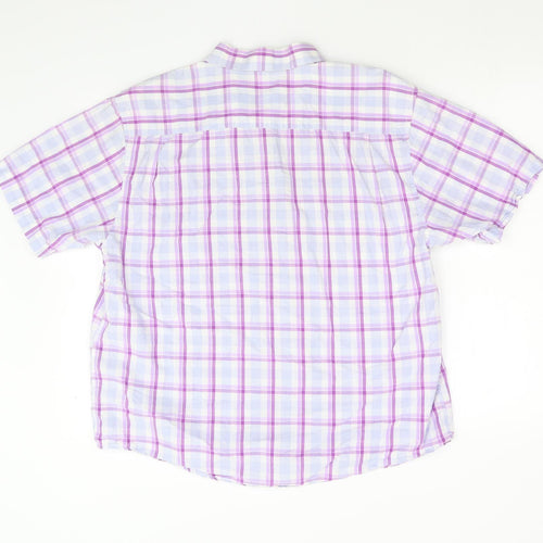 Urban Spirit Mens Purple Check   Button-Up Size XL