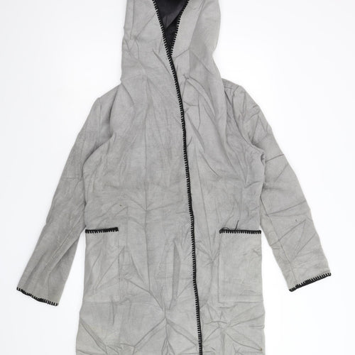 Boohoo Womens Grey   Overcoat Coat Size 10