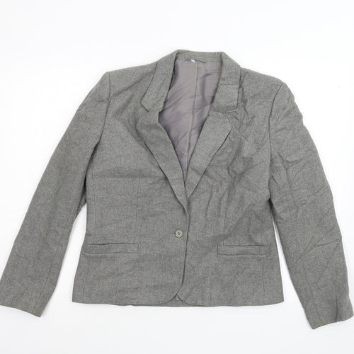 M&S Womens Grey   Jacket Suit Jacket Size 12