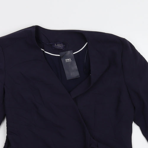 M&S Womens Blue   Jacket Suit Jacket Size 12