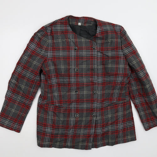 The Edinburgh Collection Womens Red Check  Jacket  Size 16