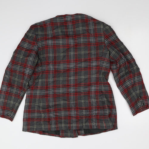The Edinburgh Collection Womens Red Check  Jacket  Size 16