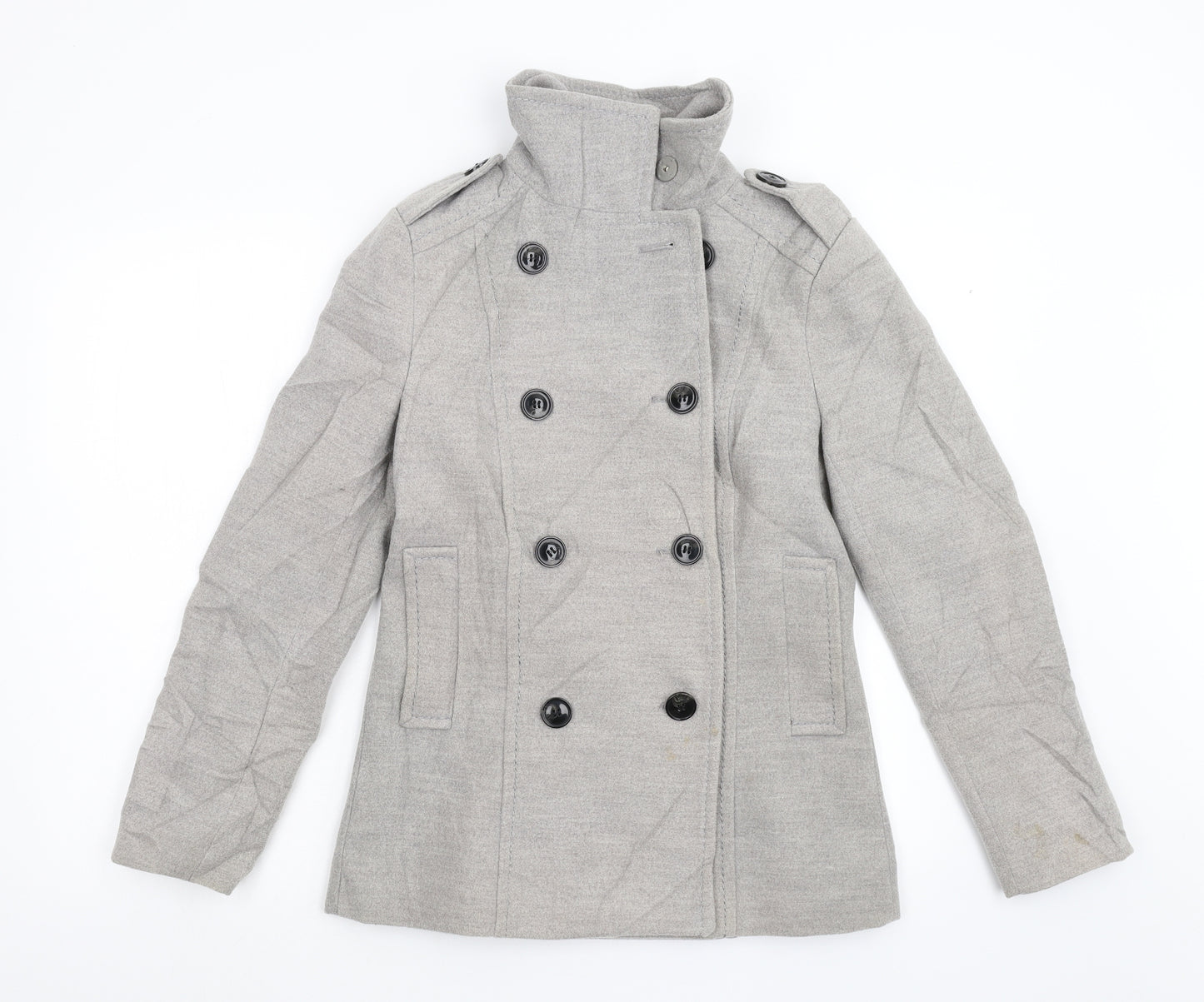 H&M Womens Grey   Jacket  Size 8  - g