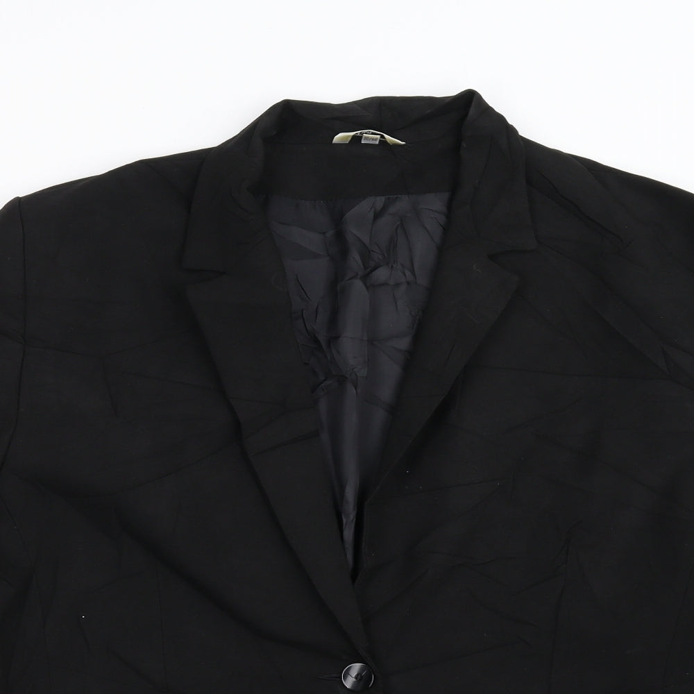 Klass Collection Womens Black   Jacket Suit Jacket Size 20