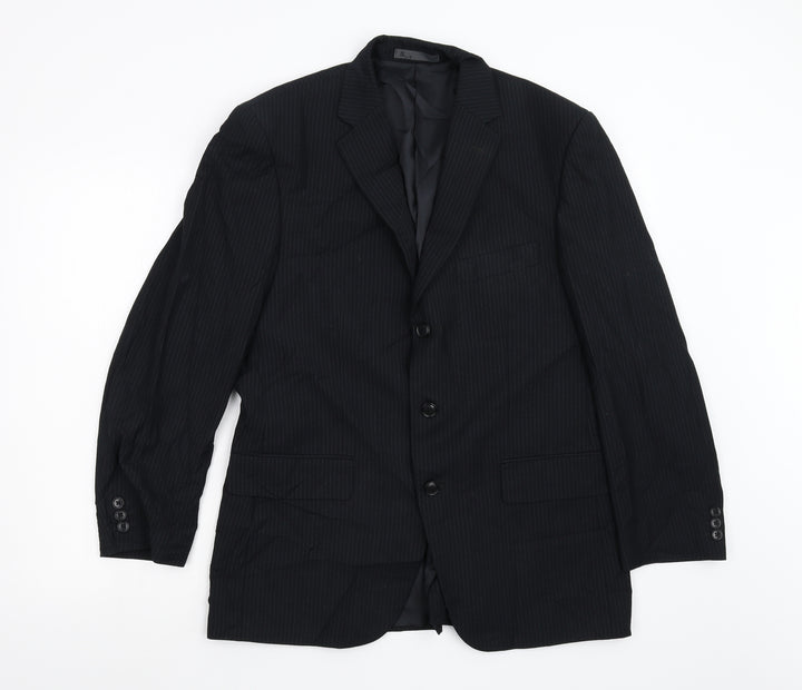 BHS Mens Black   Jacket Suit Jacket Size 40