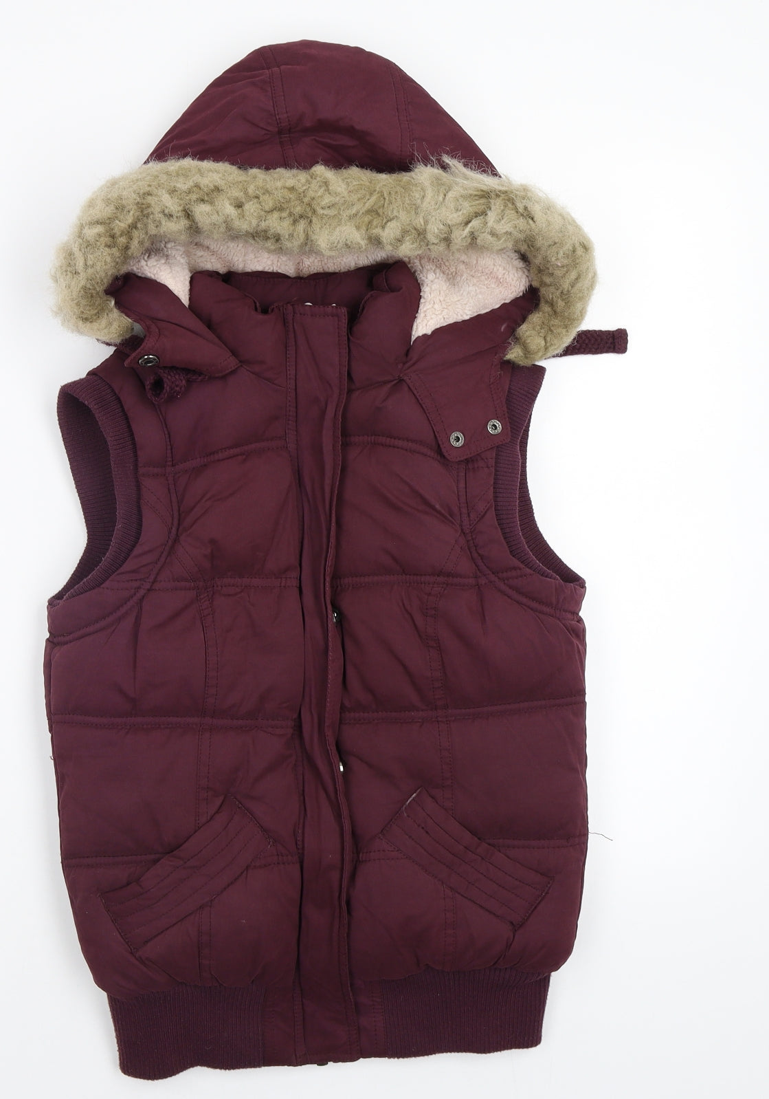 New Look Womens Purple   Gilet Waistcoat Size 8