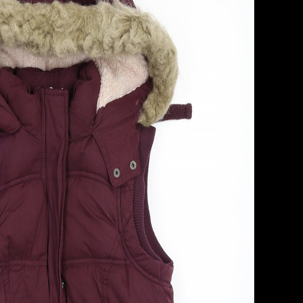 New Look Womens Purple   Gilet Waistcoat Size 8