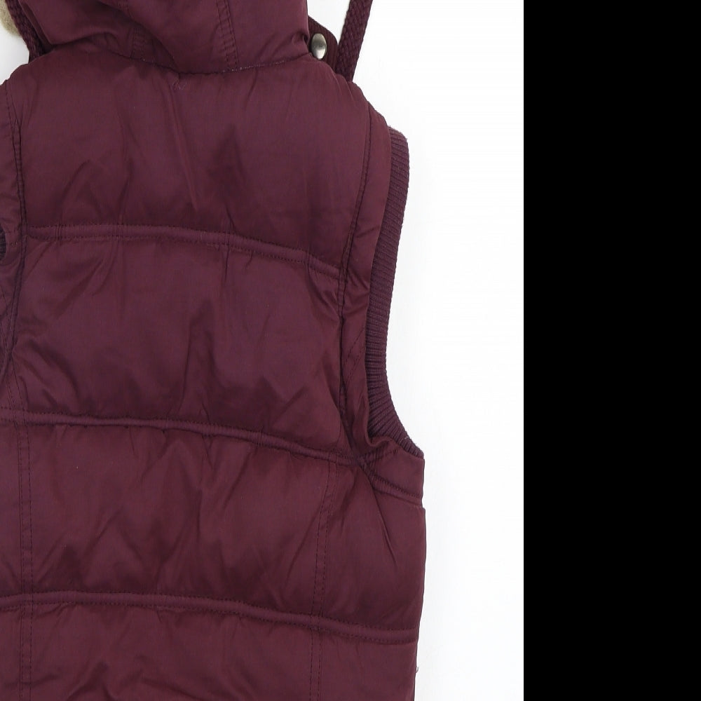 New Look Womens Purple   Gilet Waistcoat Size 8
