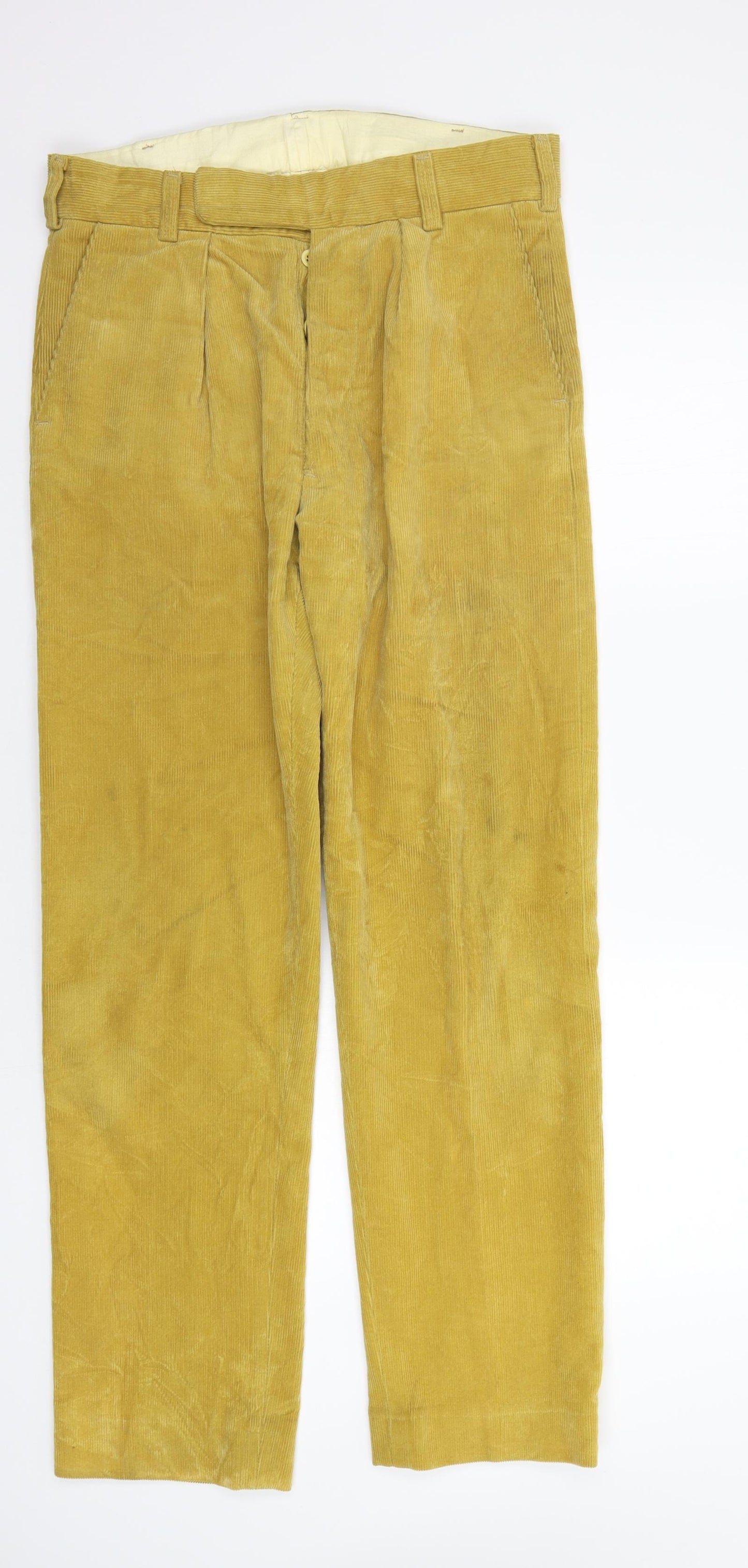 Pakeman Catto & Carter Mens Beige  Corduroy Trousers  Size 32 L31 in