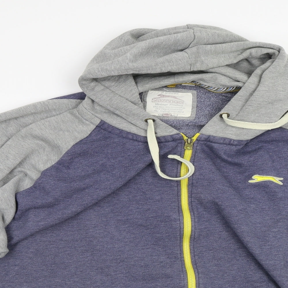 Slazenger Mens Blue   Full Zip Hoodie Size 3XL